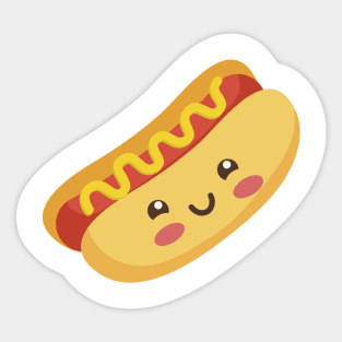 Cute Kawaii Hot Dog Sticker